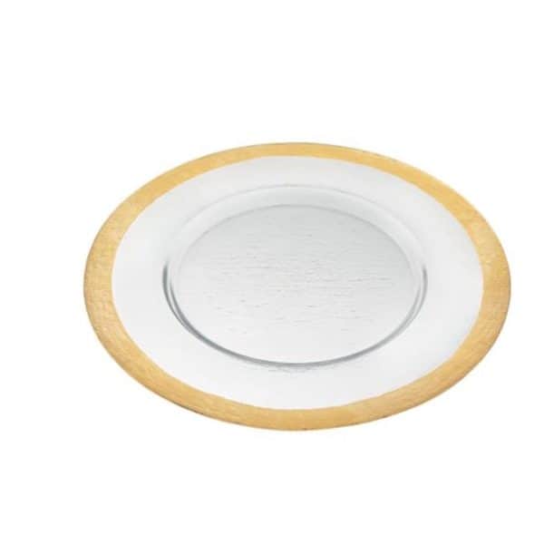 13" Gold Border Charger