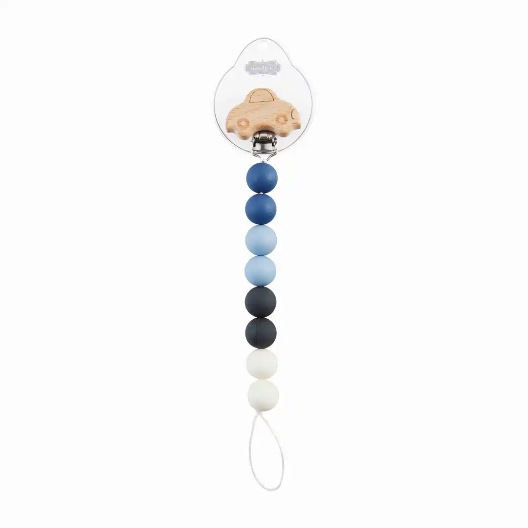 Silicone + Wood Pacifier Clip