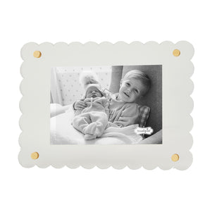 Clear Scalloped Acrylic Frame
