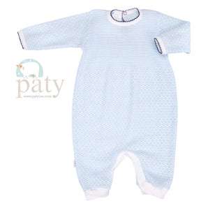 Paty Long Sleeve Romper with Key Hole Back