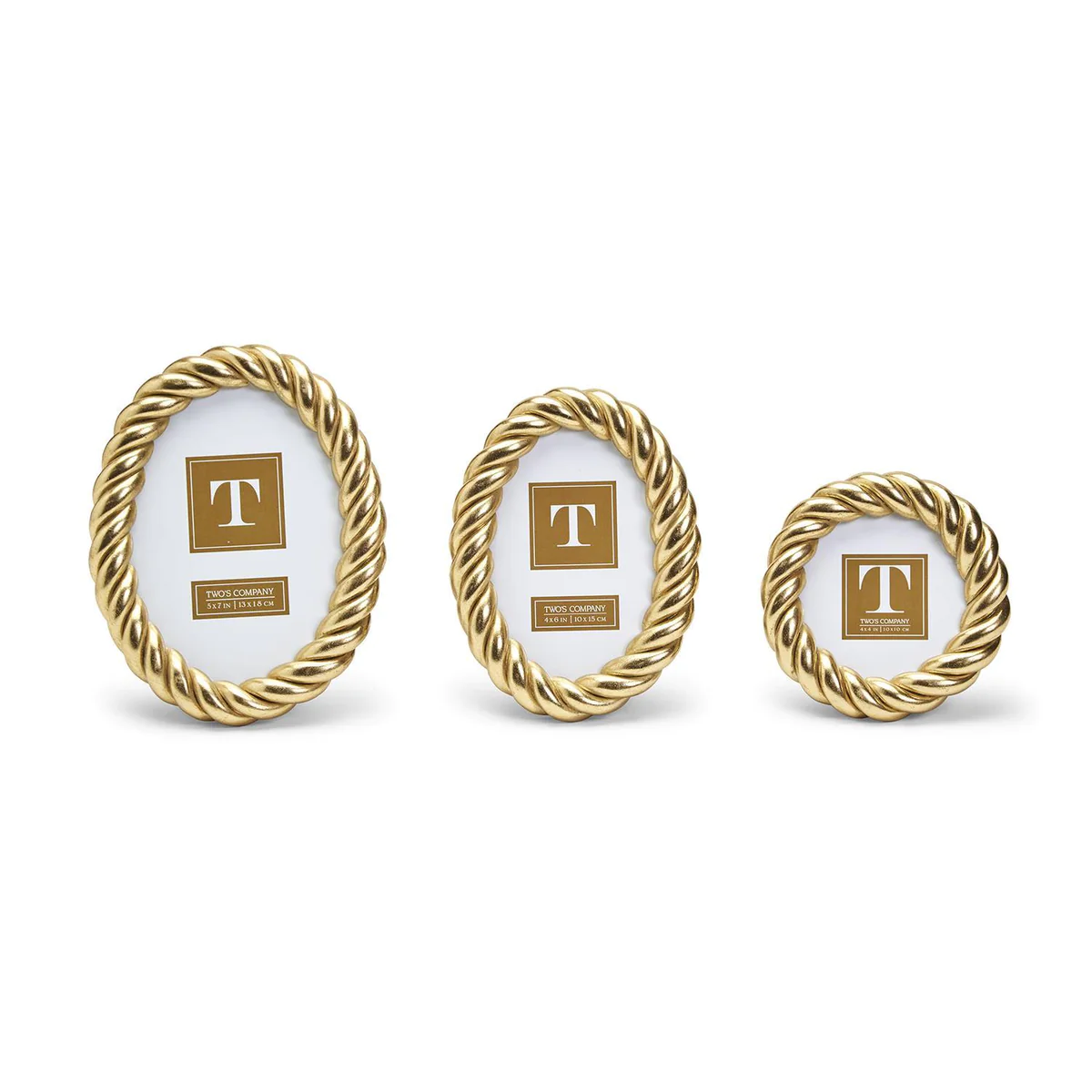 Gilded Rope Photo Frames
