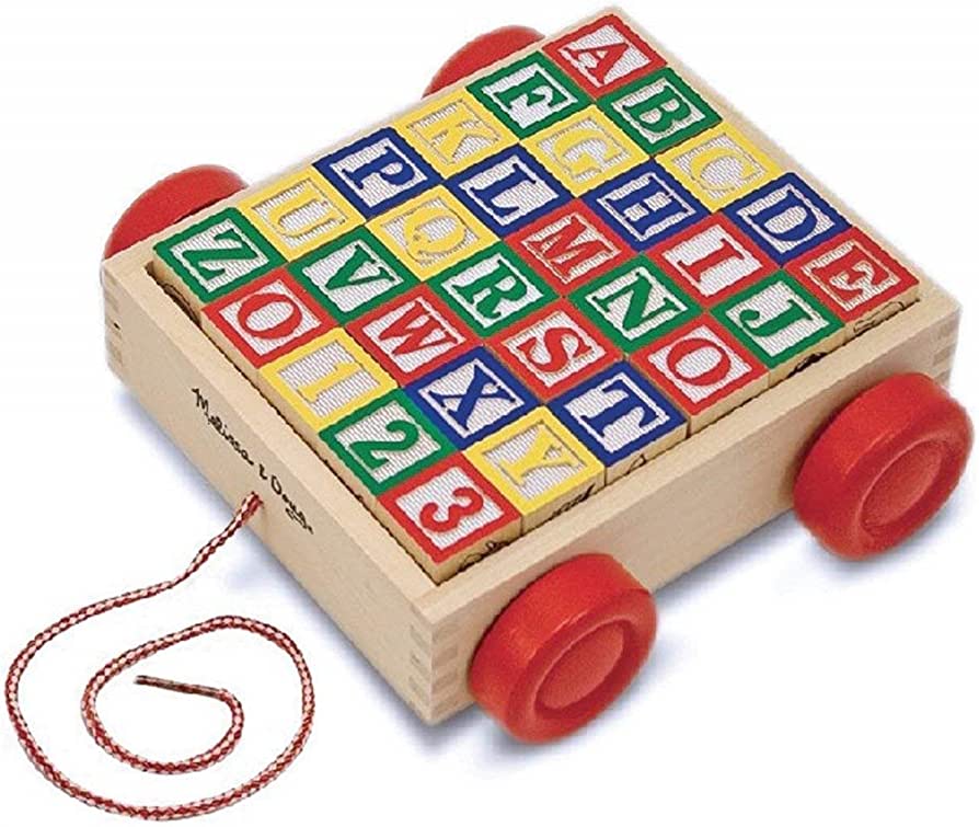 Classic ABC Block Cart