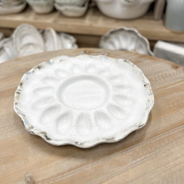 Etta B Handcrafted Egg Platter