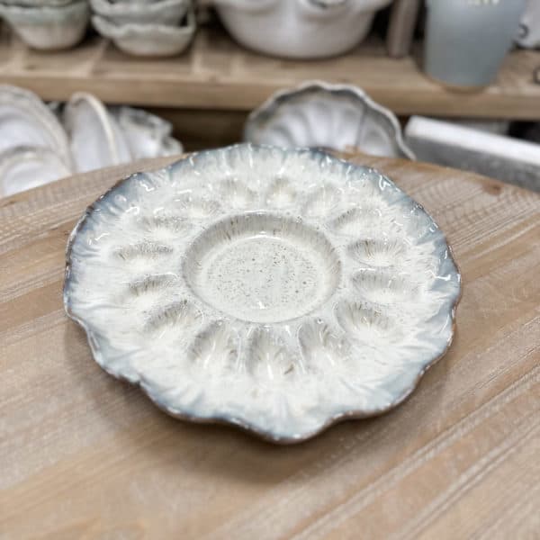 Etta B Handcrafted Egg Platter