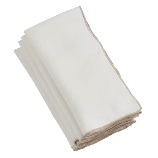 Amelia Ivory Stitch Border Napkin