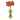 Small Red Orange Amaryllis Acrylic Flower