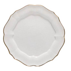 Casafina Impressions White/Gold Dinner Plate