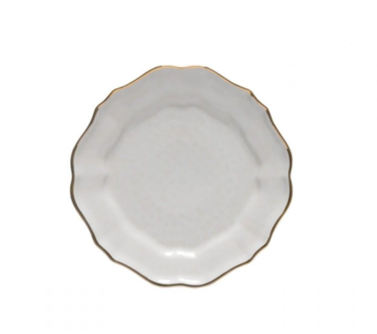 Casafina Impressions White/Gold Salad Plate
