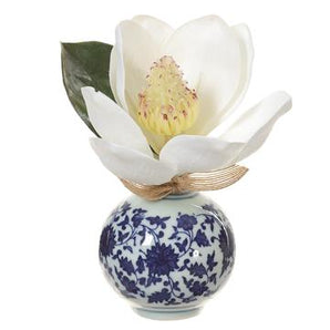 Magnolia In Ceramic Vase