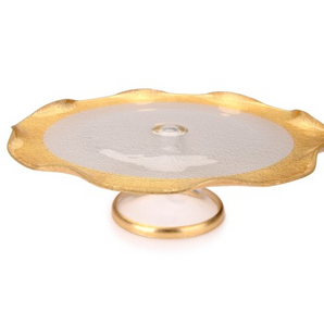 Wavy Gold Foil Edge Cake Stand