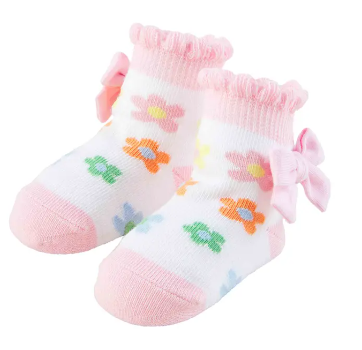 Pink Daisy Sock
