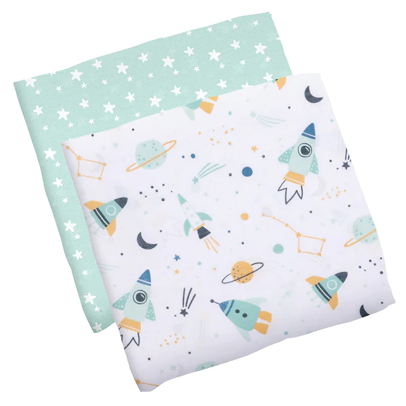 Stephen Joseph Muslin Blanket Set of 2