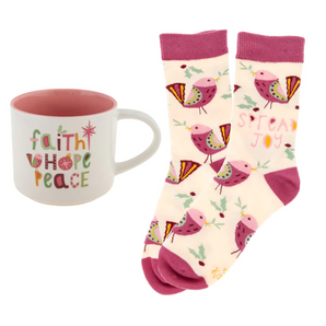 Holiday Mug and Sock Gift Set
