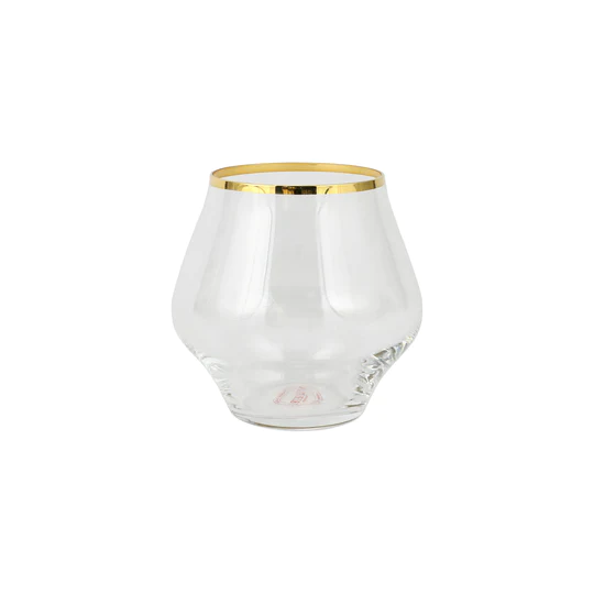 Vietri Contessa Stemless Wine Glass
