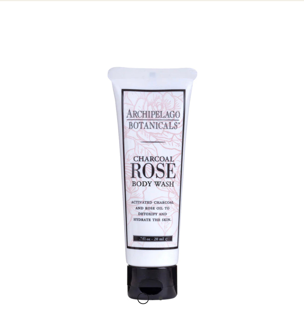 Archipelago Charcoal Rose .7oz Body Wash