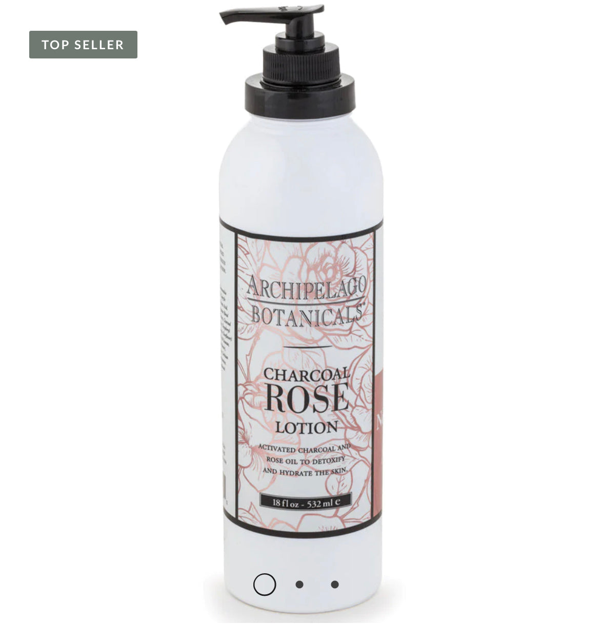 Archipelago Charcoal Rose 18oz Lotion