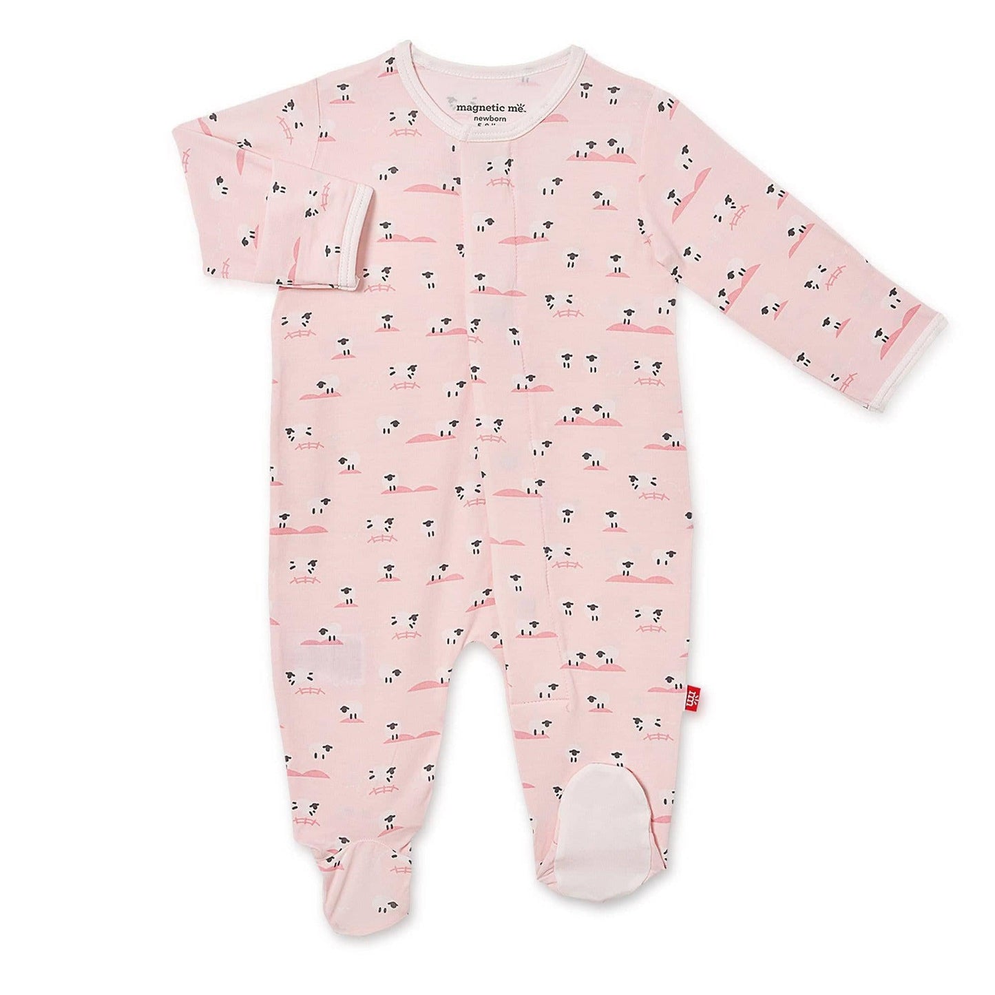 Magnetic Me Modal Magnetic Footie Baa Baa Baby Pink