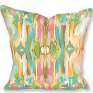 Gold Foil Kaleidoscope Pillow