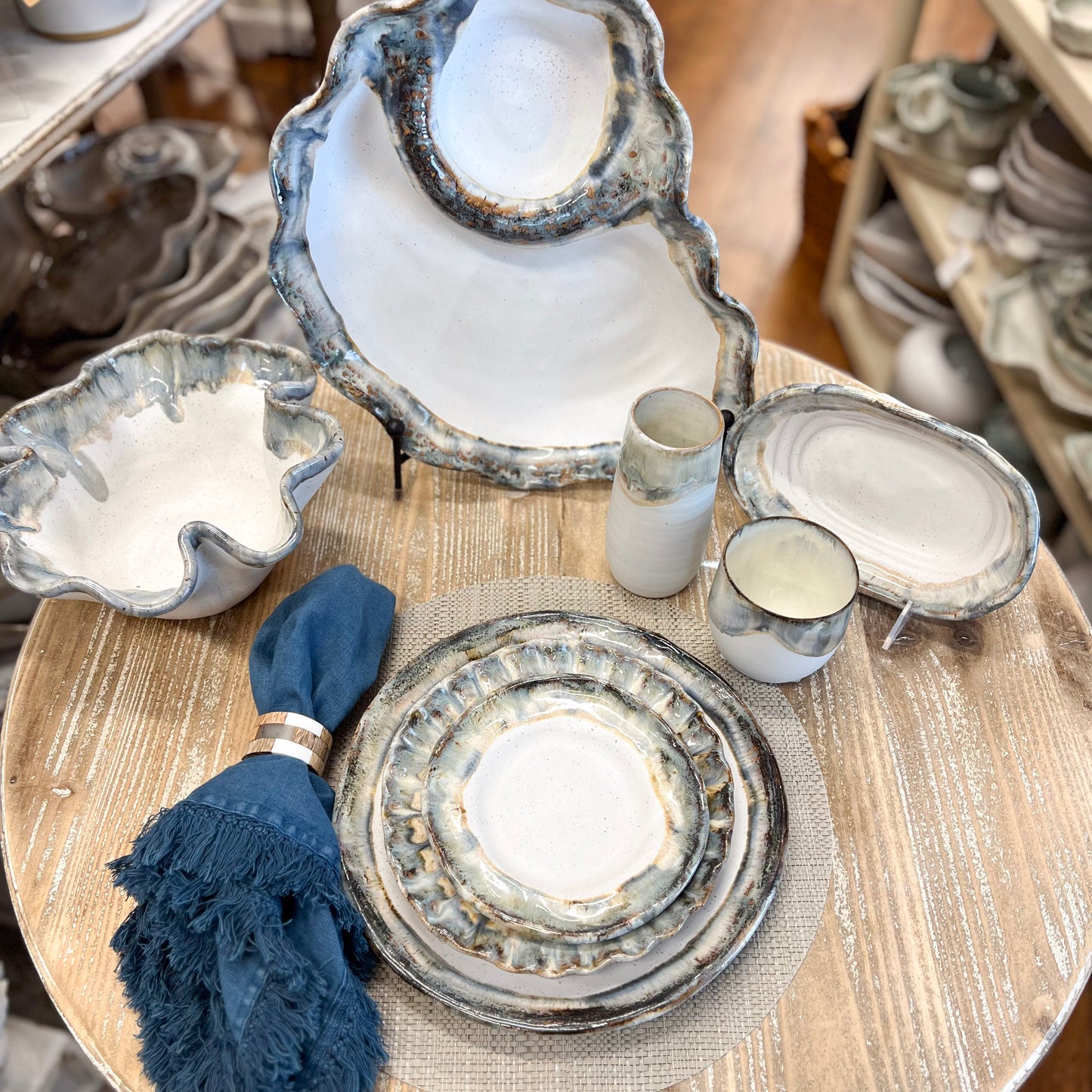 Etta B Crimped Salad Plate