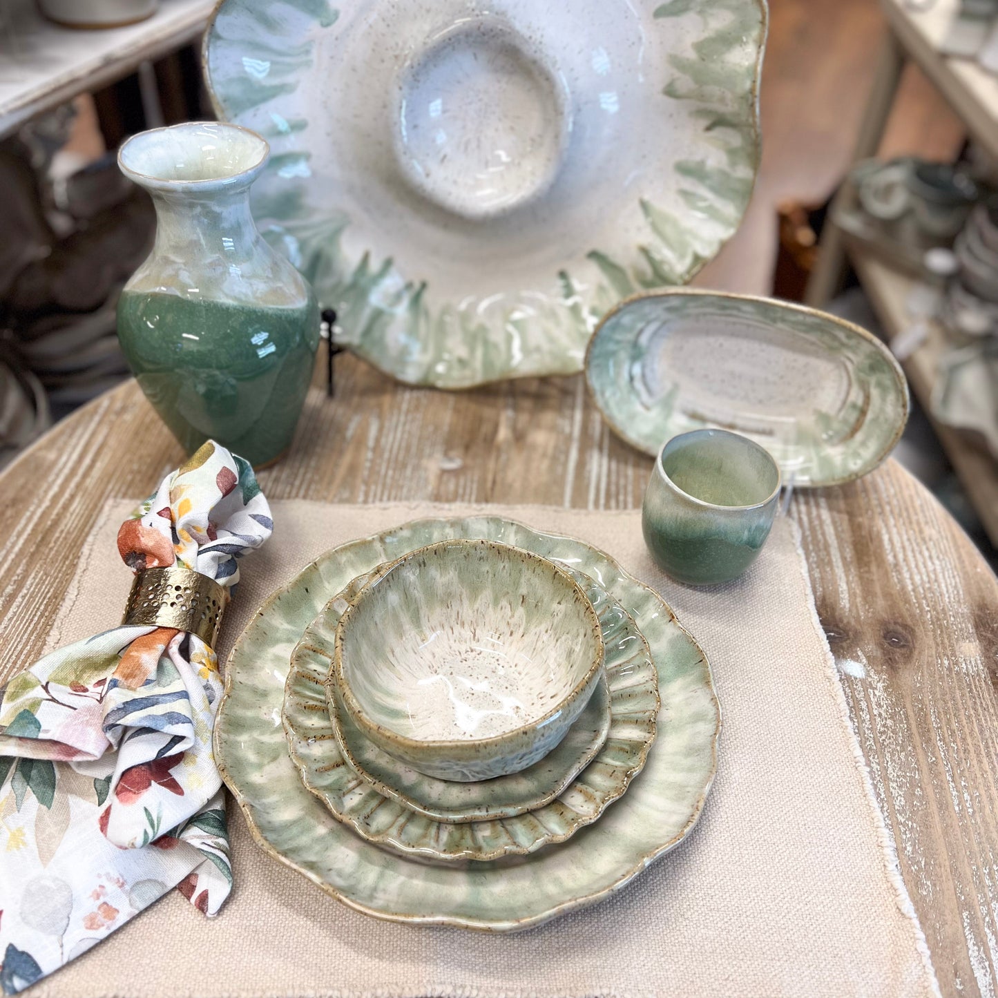 Etta B Crimped Salad Plate