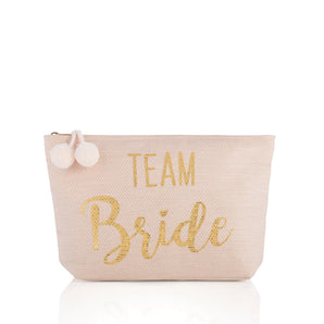 Team Bride Blush Zip Pouch