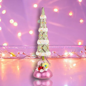 Citrus Cone Tree with Pink Base