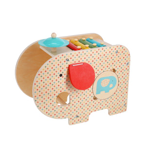 Wooden 5-In-1 Elephant Music Toy