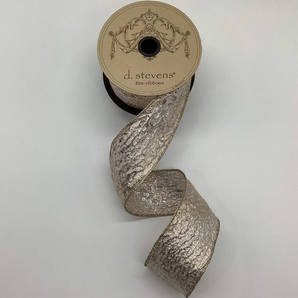 D Stevens 2.5" Crushed Metallic Ribbon