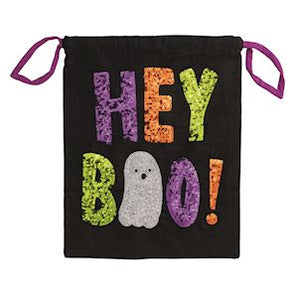 Sequin Halloween Treat Pillowcase Bag