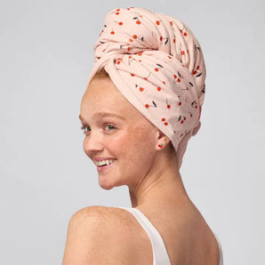 Kitsch XL Cherry Hair Towel Wrap