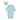 Blue Puppy Gown & Bib Set