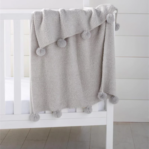 Grey Chenille Blanket