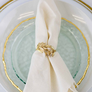 Gold Laurel Wreath Napkin Ring