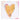 XoXo Gold Heart Wood Block