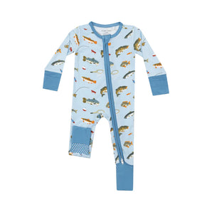 Angel Dear Fishing Zippered Romper