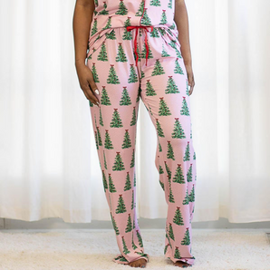 Pink Noelle Tree Sleep Pants