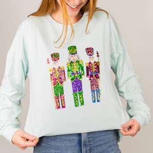 Candy Nutcracker Sequin Sweatshirt