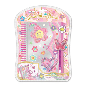 Groovy Flower Journal with Pouch