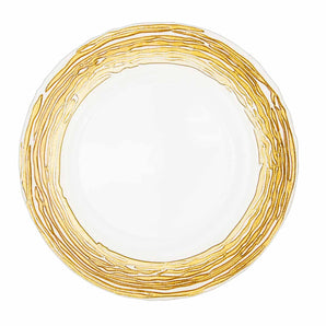 Vertage Gold Glass Charger