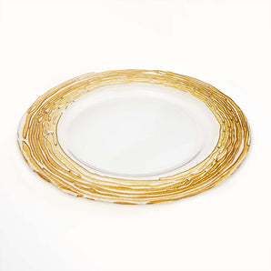 Vertage Gold Glass Charger