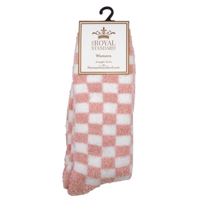 Checkeredboard Snuggle Socks