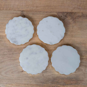 Ferrara Round Marble Coasters