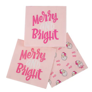 Merry & Bright Cocktail Napkin