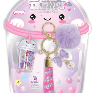 Boba Lip Gloss with Keychain