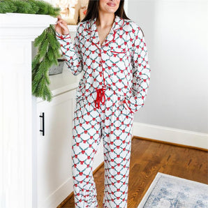 Charlotte Lattice Garland Pant Set