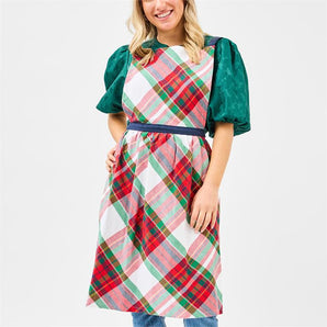 Holiday Plaid Adult Apron