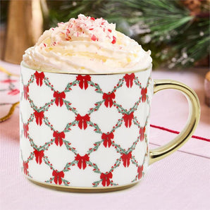 Holiday Trellis Cafe Mug
