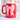 Red & Pink Ceramic Bow Mug