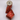 D Stevens 4" Brushed Red Glitter Ribbon