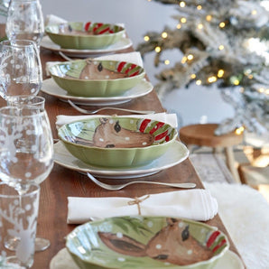 Casafina Deer Friends Small Shallow Bowl